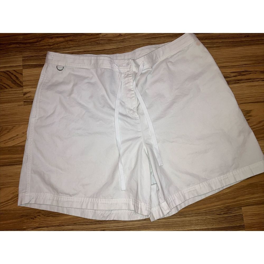 Polo Ralph Lauren Casual Shorts Women's Size 22W White 100% Cotton